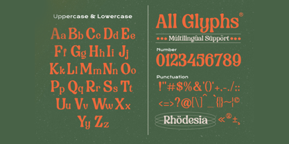 Rhodesia Font Poster 9