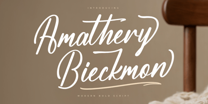 Amathery Bieckmon Font Poster 1