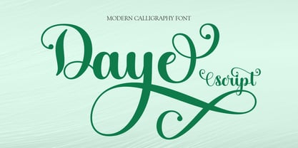 Daye Script Font Poster 1