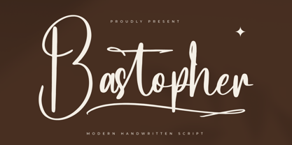 Bastopher Font Poster 1