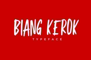 Biang Kerok Font Poster 1
