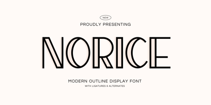 Norice Font Poster 1