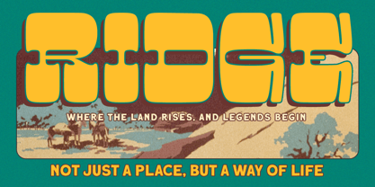 Round Timber Font Poster 9