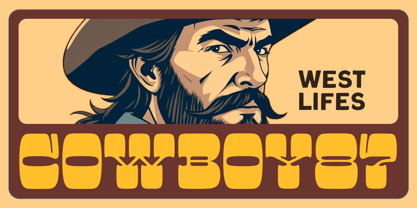Round Timber Font Poster 4