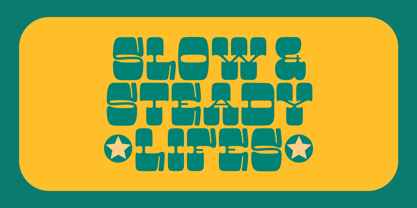 Round Timber Font Poster 2