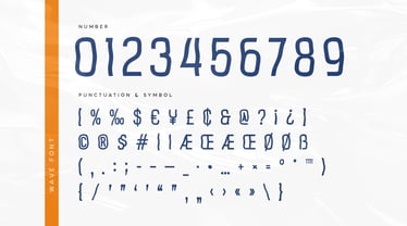 Wave SS Font Poster 12