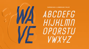 Wave SS Font Poster 9