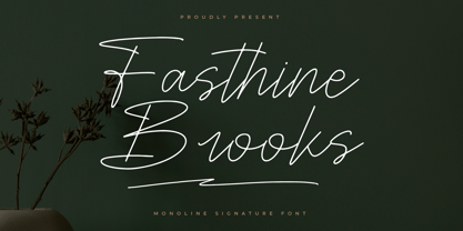 Fasthine Brooks Font Poster 1