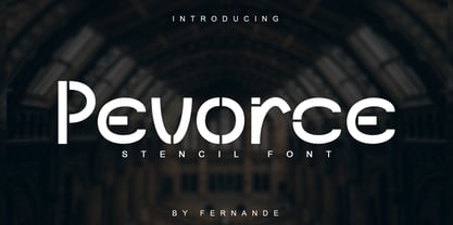 Pevorce Font Poster 1