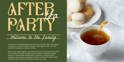 Aquene Blur Font Poster 4