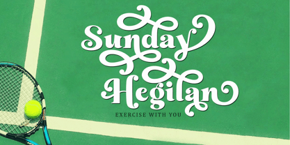 Sunday Randegar Font Poster 7