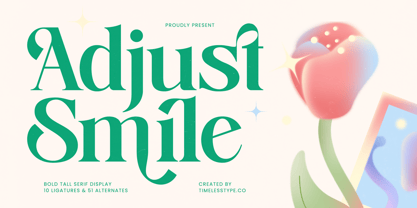 Adjust Smile Font Poster 1