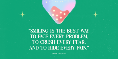 Adjust Smile Font Poster 3