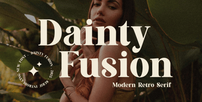 Dainty Fusion Font Poster 1