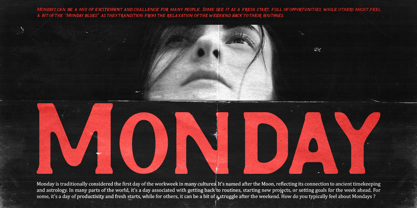 Arnod Blur Font Poster 2