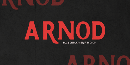 Arnod Blur Font Poster 1