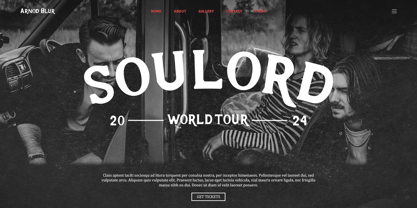 Arnod Blur Font Poster 3