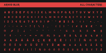 Arnod Blur Font Poster 6