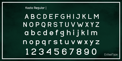 Kazia Font Poster 4