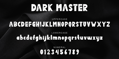 Dark Master Font Poster 6