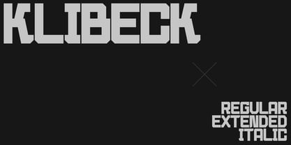 Klibeck Font Poster 1