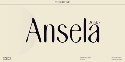 Ansela Drawn Font Poster 1