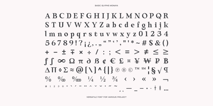 Monaya Font Poster 12