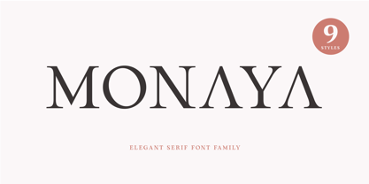 Monaya Font Poster 1