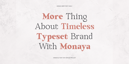 Monaya Font Poster 9