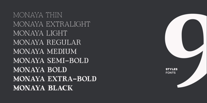 Monaya Font Poster 2