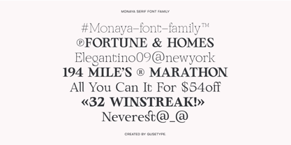 Monaya Font Poster 4