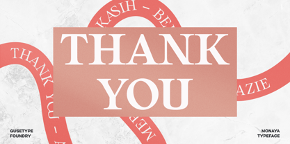 Monaya Font Poster 15