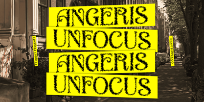 Angeris Unfocus Font Poster 1