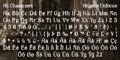 Angeris Unfocus Font Poster 6