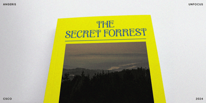 Angeris Unfocus Font Poster 3