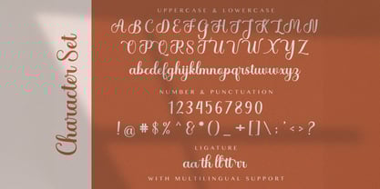 Whetiya Script Font Poster 7