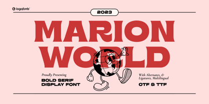 Marion World Font Poster 1