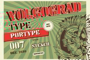 Volgograd Type Font Poster 1