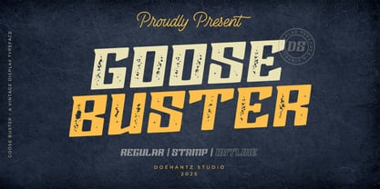 Goose Buster Font Poster 1