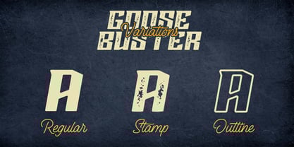 Goose Buster Font Poster 3