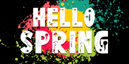 Bomber Spray Font Poster 2