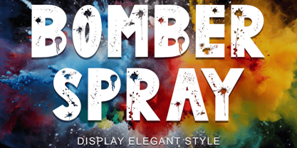 Bomber Spray Font Poster 1