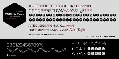 Oxona Caps Font Poster 3