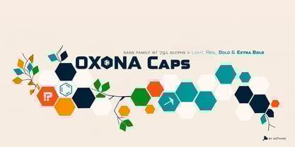 Oxona Caps Font Poster 1