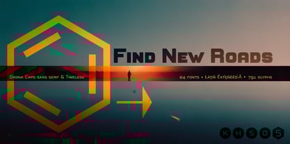 Oxona Caps Font Poster 7