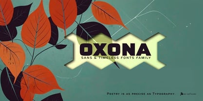 Oxona Caps Font Poster 4