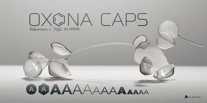 Oxona Caps Font Poster 6