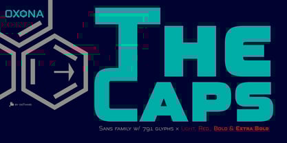 Oxona Caps Font Poster 10