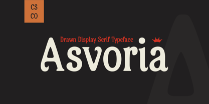 Asvoria Drawn Font Poster 1