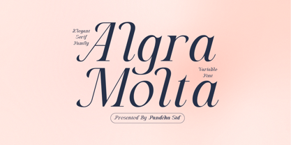 Algra Molta Font Poster 1